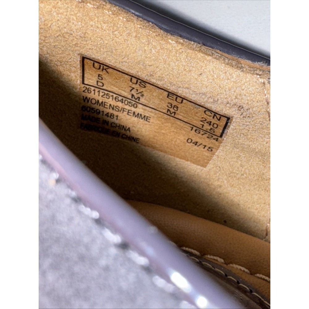 Clarks Artisan Alitay Kallen Purple Suede Embroidered Flats Smoking Slipper 7.5 - Picture 8 of 8